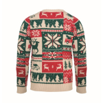 Camisola de Natal em malha 100% acrílico com tamanho único L-XL cor bege terceira vista