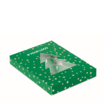 Conjunto de 12 velas de chá com aroma a canela em caixa de Natal cor verde vista principal