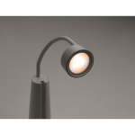 Candeeiro de secretária e lanterna 2 em 1 com luz regulável em 3 modos cor branco vista fotografia