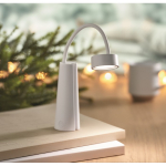Candeeiro de secretária e lanterna 2 em 1 com luz regulável em 3 modos cor branco vista conjunto 2