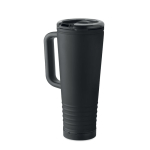 Copo térmico de aço inoxidável com parede dupla e altifalante 700 ml cor preto