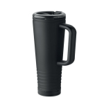 Copo térmico de aço inoxidável com parede dupla e altifalante 700 ml cor preto