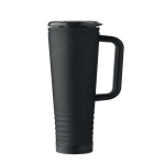 Copo térmico de aço inoxidável com parede dupla e altifalante 700 ml cor preto
