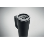 Copo térmico de aço inoxidável com parede dupla e altifalante 700 ml cor preto