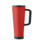 Copo térmico de aço inoxidável com parede dupla e altifalante 700 ml cor vermelho