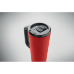 Copo térmico de aço inoxidável com parede dupla e altifalante 700 ml cor vermelho