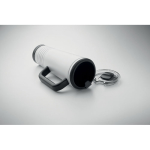 Copo térmico de aço inoxidável com parede dupla e altifalante 700 ml cor branco