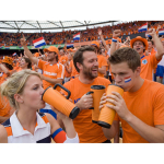 Copo térmico de aço inoxidável com parede dupla e altifalante 700 ml cor cor-de-laranja