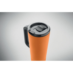 Copo térmico de aço inoxidável com parede dupla e altifalante 700 ml cor cor-de-laranja