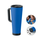 Copo térmico de aço inoxidável com parede dupla e altifalante 700 ml cor azul real