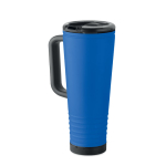 Copo térmico de aço inoxidável com parede dupla e altifalante 700 ml cor azul real