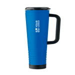 Copo térmico de aço inoxidável com parede dupla e altifalante 700 ml cor azul real vista principal