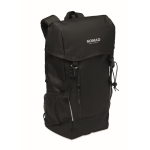 Mochila desportiva em RPET 600D com detalhes refletivos 15 L cor preto vista principal