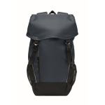 Mochila desportiva em RPET 600D com detalhes refletivos 15 L cor azul terceira vista