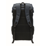 Mochila desportiva em RPET 600D com detalhes refletivos 15 L cor azul quarta vista