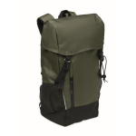 Mochila desportiva em RPET 600D com detalhes refletivos 15 L cor verde-escuro