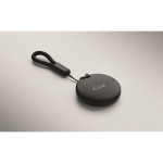 Localizador em formato porta-chaves compatível com Apple e Android cor preto vista fotografia terceira vista