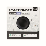 Localizador em formato porta-chaves compatível com Apple e Android cor preto oitava vista