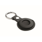 Localizador em forma de porta-chaves com capa em PU anti-perda cor preto terceira vista