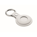 Localizador em forma de porta-chaves com capa em PU anti-perda cor branco terceira vista