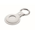 Localizador em forma de porta-chaves com capa em PU anti-perda cor branco sétima vista