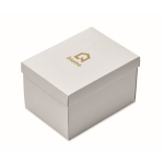 Set de queimador aromas em cerâmica com vela tealight e óleo baunilha cor branco vista principal