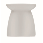 Set de queimador aromas em cerâmica com vela tealight e óleo baunilha cor branco nona vista