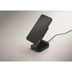 Estação de carregamento sem fios dobrável 3 em 1 com entrada USB-C 15W cor preto vista fotografia quinta vista
