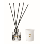 Conjunto aromático com difusor de fragrância e vela de cera vegetal cor branco vista principal