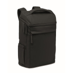 Mochila para portátil em PU com forro RPET com compartimento de 15'' cor preto