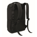 Mochila para portátil em PU com forro RPET com compartimento de 15'' cor preto segunda vista