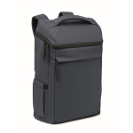 Mochila para portátil em PU com forro RPET com compartimento de 15'' cor azul-marinho