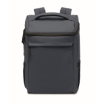 Mochila para portátil em PU com forro RPET com compartimento de 15'' cor azul-marinho décima vista
