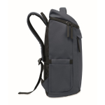 Mochila para portátil em PU com forro RPET com compartimento de 15'' cor azul-marinho