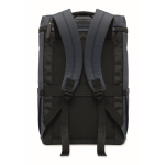 Mochila para portátil em PU com forro RPET com compartimento de 15'' cor azul-marinho