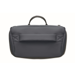 Mochila para portátil em PU com forro RPET com compartimento de 15'' cor azul-marinho