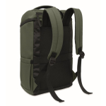 Mochila para portátil em PU com forro RPET com compartimento de 15'' cor verde-escuro segunda vista