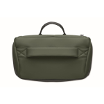 Mochila para portátil em PU com forro RPET com compartimento de 15'' cor verde-escuro