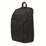 Mochila urbana em RPET com compartimento almofadado para portátil 15'' cor preto segunda vista