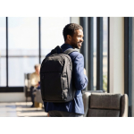 Mochila urbana em RPET com compartimento almofadado para portátil 15'' cor preto vista conjunto