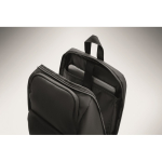 Mochila urbana em RPET com compartimento almofadado para portátil 15'' cor preto vista fotografia sexta vista
