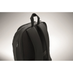 Mochila urbana em RPET com compartimento almofadado para portátil 15'' cor preto vista fotografia sétima vista