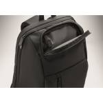 Mochila urbana em RPET com compartimento almofadado para portátil 15'' cor preto vista fotografia