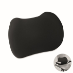 Almofada ergonómica de espuma viscoelástica para apoio lombar cor preto