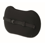 Almofada ergonómica de espuma viscoelástica para apoio lombar cor preto segunda vista