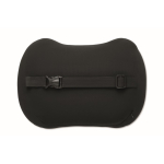 Almofada ergonómica de espuma viscoelástica para apoio lombar cor preto sexta vista