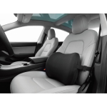 Almofada ergonómica de espuma viscoelástica para apoio lombar cor preto vista conjunto