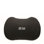 Almofada ergonómica de espuma viscoelástica para apoio lombar cor preto vista principal