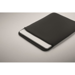 Capa para portátil em neoprene com 3 mm de espessura, tamanho para 16'' cor preto vista fotografia quarta vista