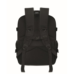 Mochila de viagem em poliéster RPET com compartimento para portátil 20L cor preto quarta vista